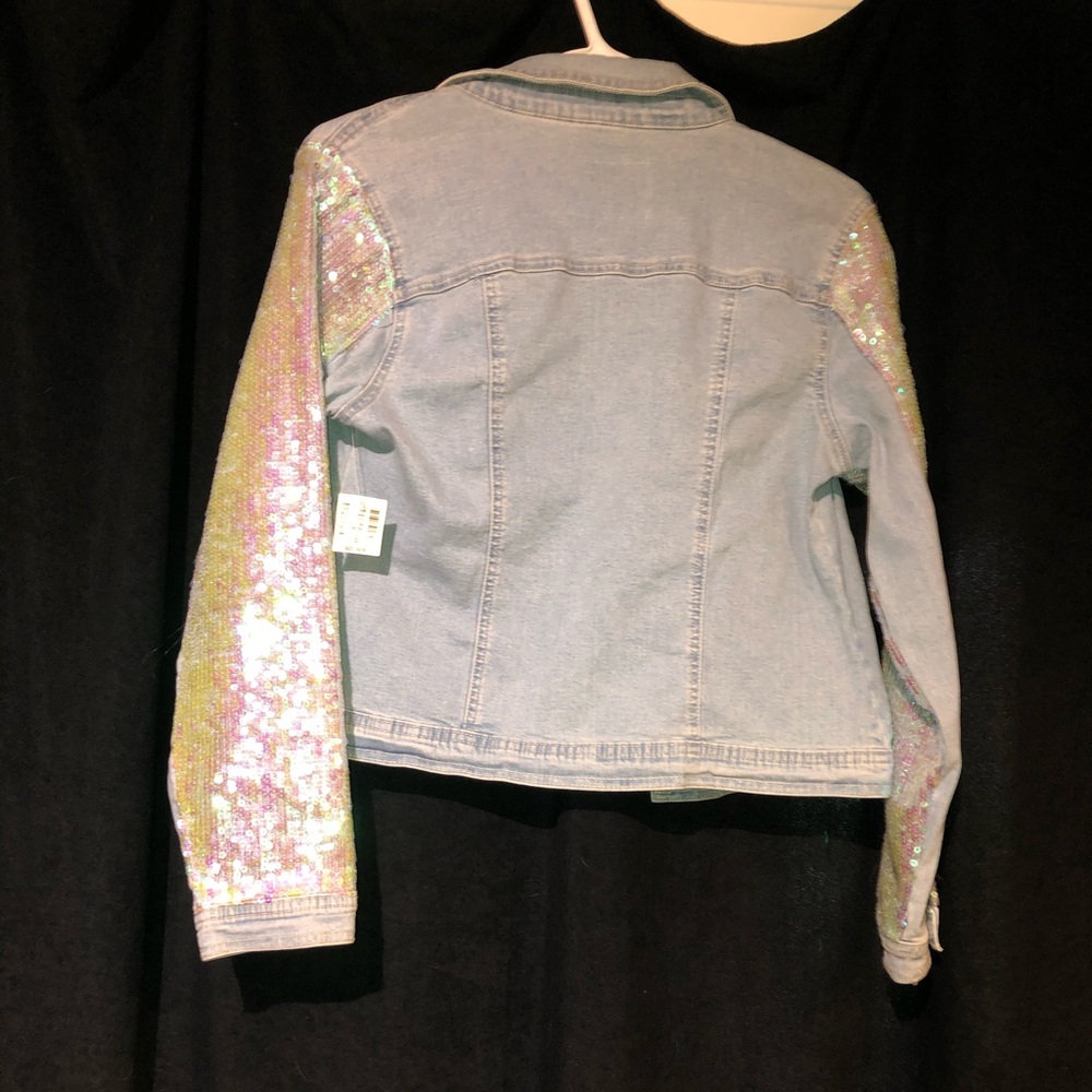 Glittery jean jacket
